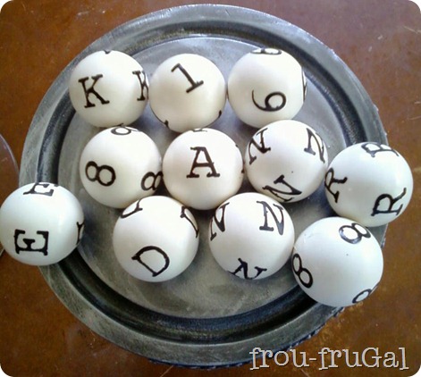 Knock Off Pier 1 Letter Balls