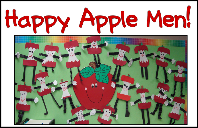 happy apple men