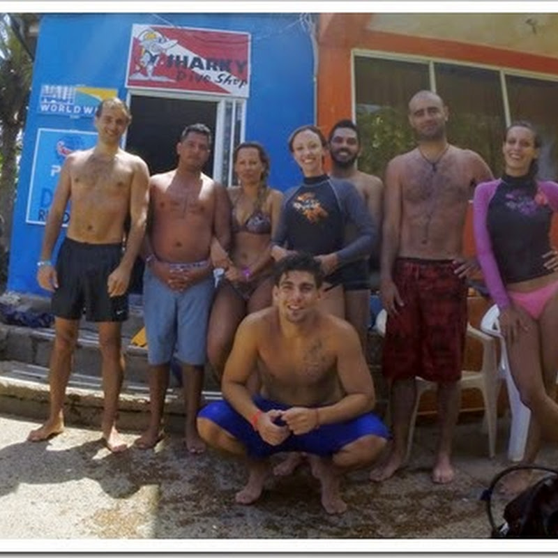 AULA DE MERGULHO COM A SHARKY DIVER EM SAN ANDRES