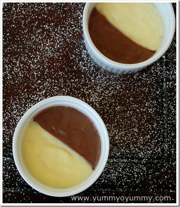 Nutella - custard pudding
