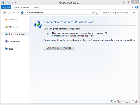 Grupo Doméstico - Windows 8
