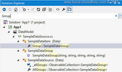 Search in Visual Studio 2012 Solution Explorer