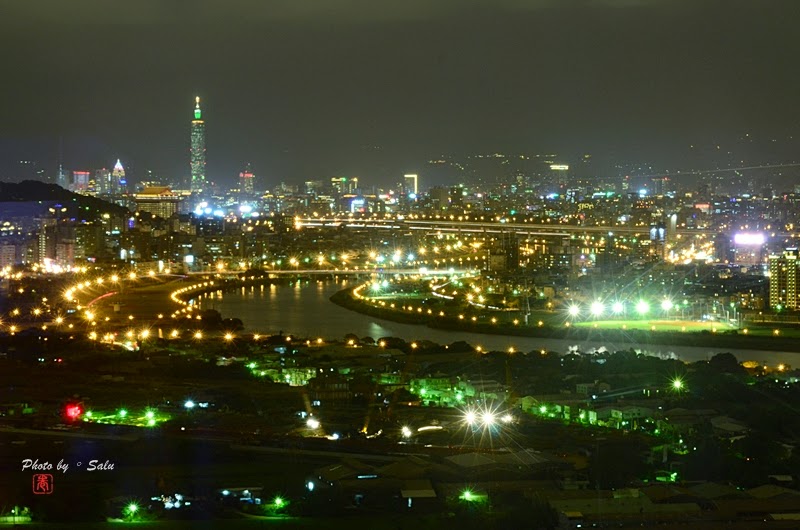 台北 北投焚化爐 關渡平原 社子大橋 夜景