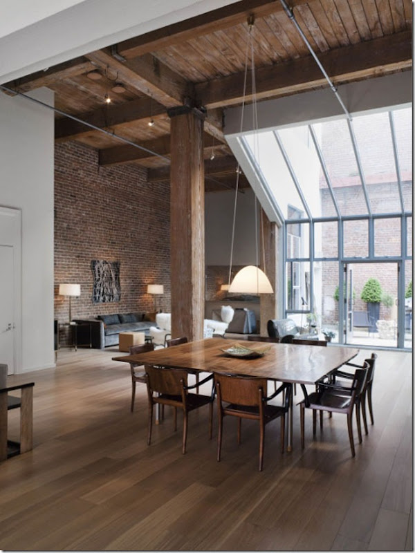 case e interni - loft new york - legno (6)