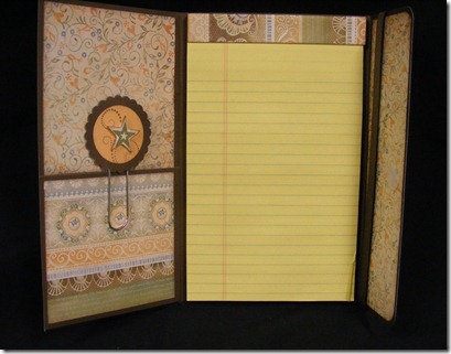 Florentine notepad - inside