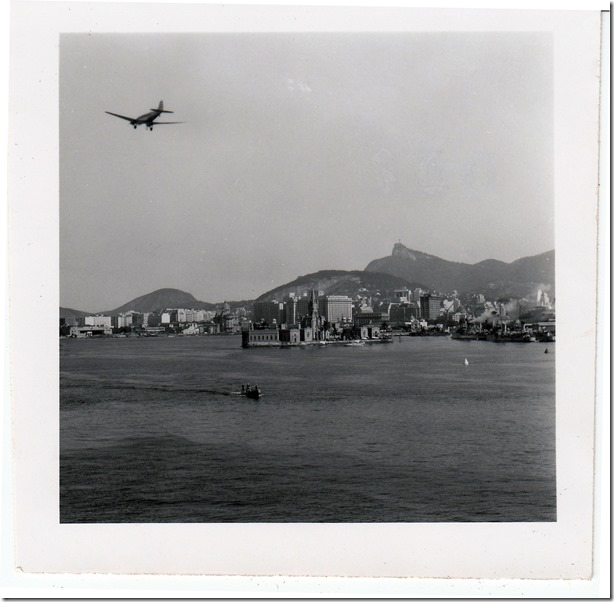 July 9, 1952 Rio de Janeiro, Brazil - View from the S.S. Brazil 