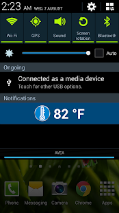 Thermometer Galaxy S4 Screen 3
