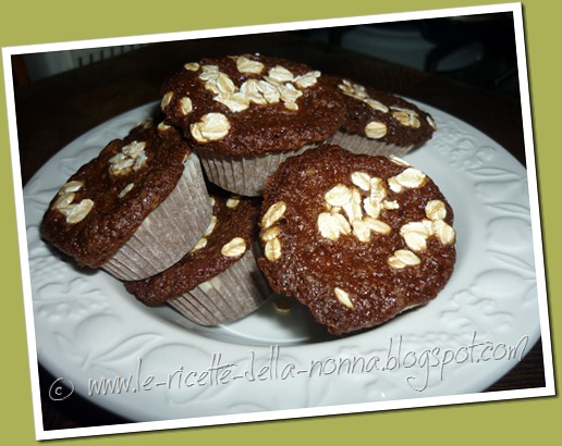 Muffin con cacao e fiocchi d'avena (6)