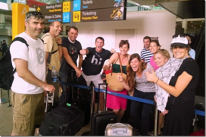Bali airport reunion