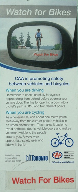 CAA Watch For Bikes Initiative