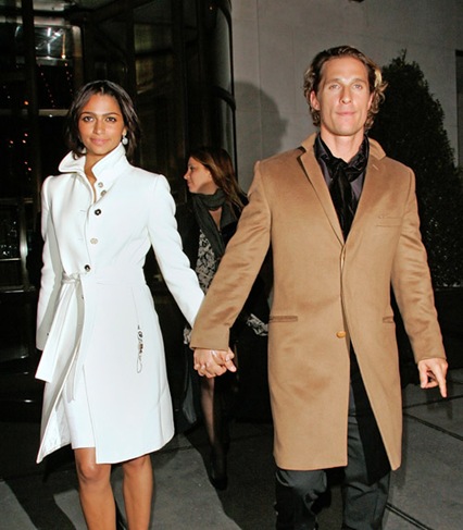 Matthew McConaughey and his  girlfriend model Camila Alves
