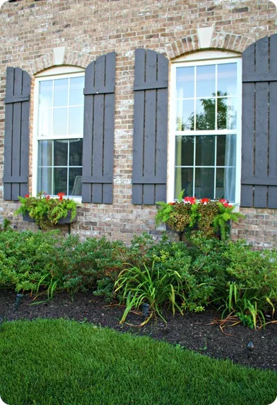 window boxes curved shutters
