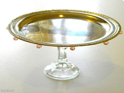 Amalfi Decor Cake Stand Mirror Top Round Metal Pedestal Holder with  Crystals Silver 10 Inches  Mirror tops Crystal cake stand Gold cake  stand