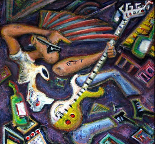 rock n roll painting