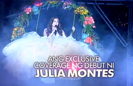 Julia Montes debut party coverage in The Buzz