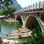 Yangshuo - most i bambusowe tratwy