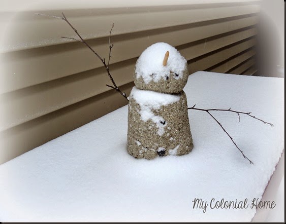Cement Snowman