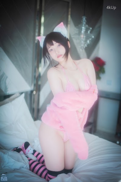 [BLUECAKE] Bambi (밤비) Naughty Cats Pink & Mint RED