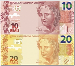 novas notas 10 e 20