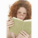 reading with glasses