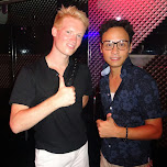 thumbs up with Katsuyoshi (T-REXX) in Roppongi, Japan 