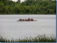 4891 Laurel Creek Conservation Area  - boat on Laurel Reservoir