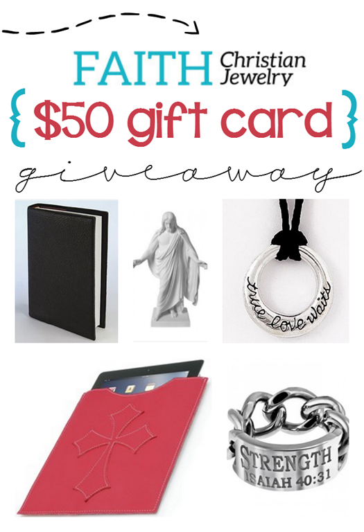 Faith Christian Jewelry $50 Giftcard Giveaway at GingerSnapCrafts.com #giveaway #spon