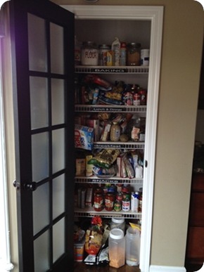 wire shelves pantry