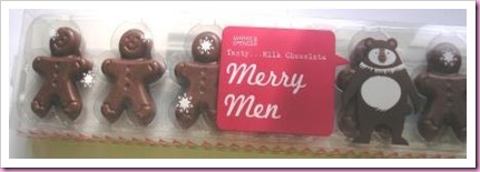 Marks and Spencer Merry Men Chocolate Gingerbreadmen