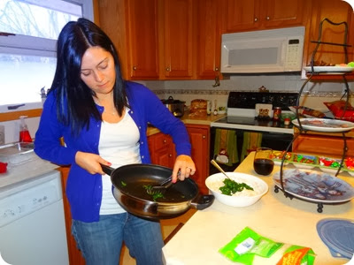 Kelly cooking