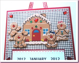 Gingerbread Man Calendar 2012