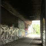 hier sind noch Spuren der Dampfdurchfahrten zu sehen