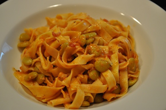 Lima Beans and Pasta