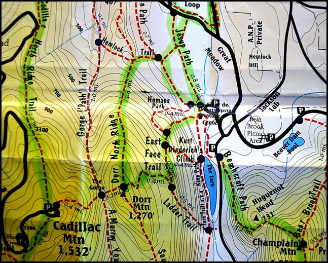 00 - Map - Dorr Mountain Summit Hike