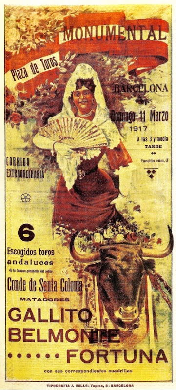 1917-03-11 Barcelona Joselito Belmonte Fortuna(Cartel-Sonseca) 001