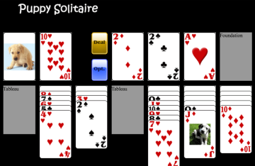 Iphone Webアプリ かわいい犬のトランプで遊ぶソリティア クロンダイク Puppy Solitaire Webstjam