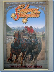 9860 Alberta Calgary Tower - Calgary Stampede poster on Observation deck