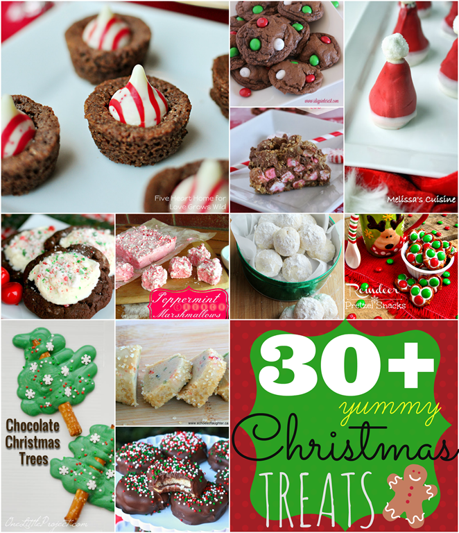 Over 30 yummy Christmas treats at GingerSnapCrafts.com #linkparty #features #Christmas #recipes