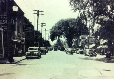 Sayville Main Street 1940-Sheva Apelbaum