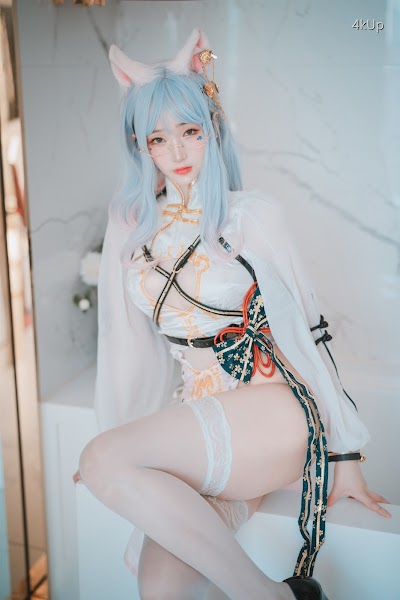 DJAWA Photo – Bambi (밤비) Le Chat Porte un Qípáo