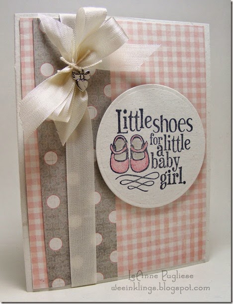 LeAnne Pugliese WeeInklings Baby Shoes Card