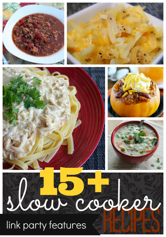 15  Slow Cooker Recipes #linkparty #features #recipe