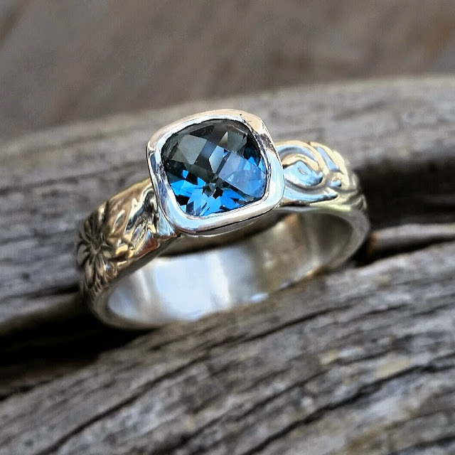 blue topaz ring