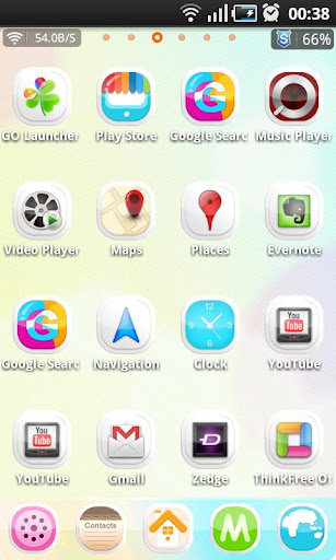 fresh go launcher ex theme