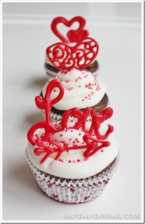 Valentine Cupcake Toppers 