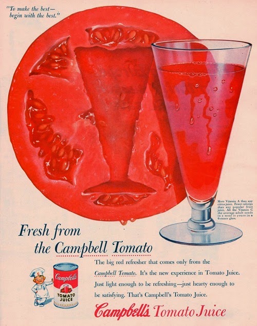 campbells tomato juice 1954