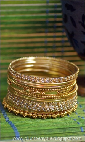 gold bangle set