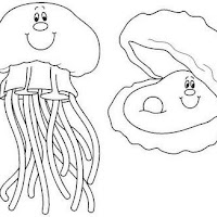 SEA ANIMALS COLORING PAGES