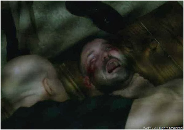 The infamous waterboarding of Huck (Guillermo Diaz) in SCANDAL.