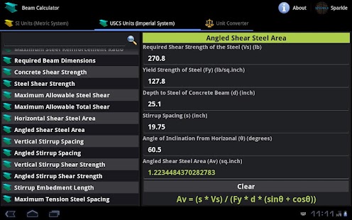 Beam Calculator Tablet Screenshots 3